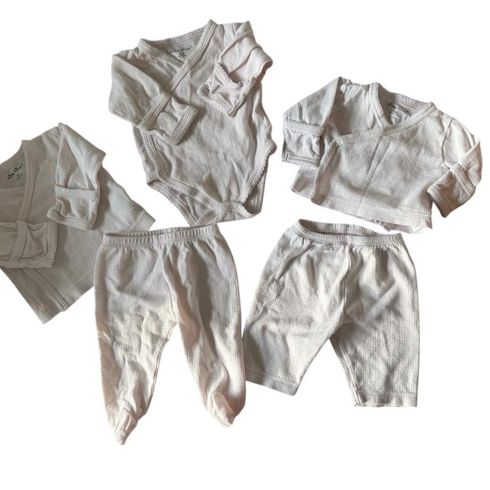 Kissy Kissy bundle if gently used baby pink sets. NB & 0-3 month.